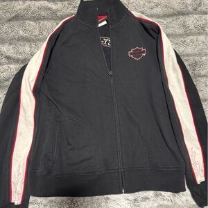 Harley-Davidson Black Jacket with Red Accents